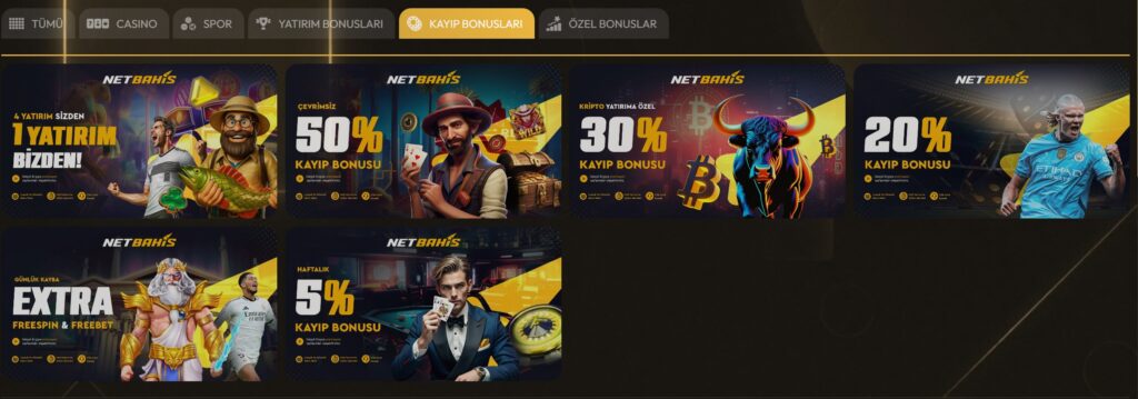 netbahis kayıp bonusları