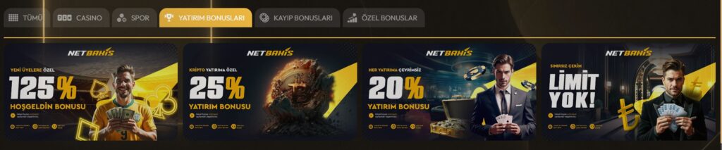 netbahis yatırım bonusları