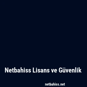 Netbahiss Lisans ve Güvenlik